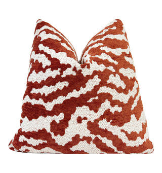 Paprika Cloud Chenille Throw Pillow