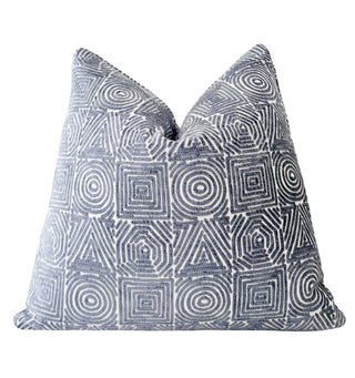 Gray Aztec Chenille Throw Pillow