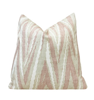 Thibaut Blush Highland Peak Throw Pillow Cover