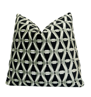 Pistachio Deco Velvet Throw Pillow