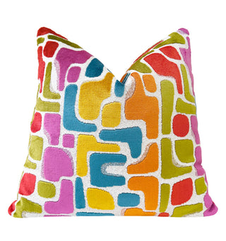 Rainbow Aussie Velvet Throw Pillow