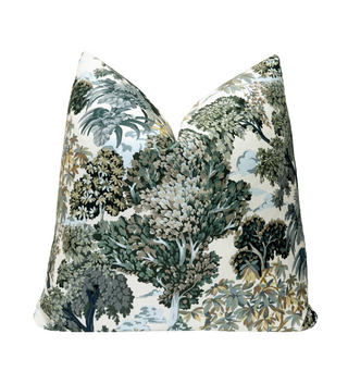 Verdant Botanical Throw Pillow