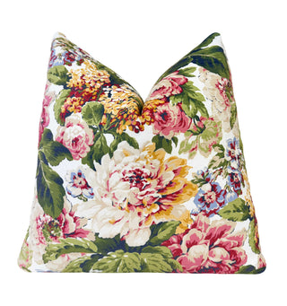 Pink Victoria Velvet Throw Pillow