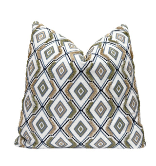 Mineral Diamond Embroidered Throw Pillow