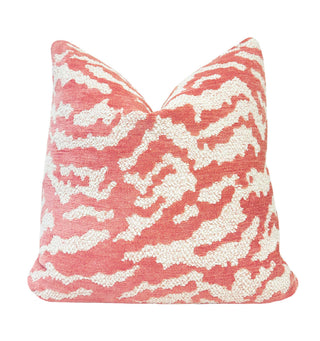 Melon Cloud Chenille Throw Pillow