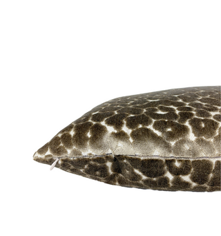 Mushroom Leopard Velvet Throw Pillow