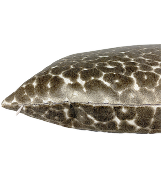 Mushroom Leopard Velvet Throw Pillow