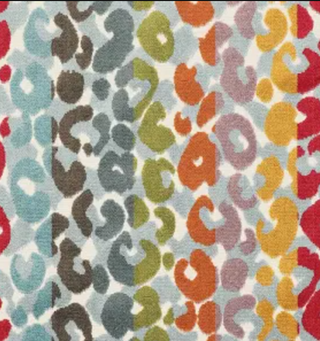 Leopard Stripe Velvet Bolster Pillow