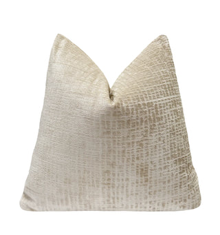 Natural Textured Velvet Pillow