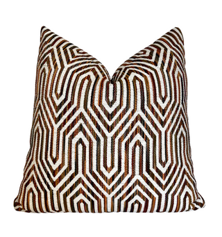 Autumn Pyramid Woven Throw Pillow