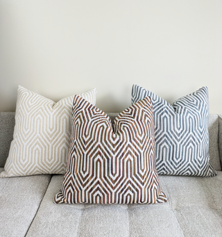 Straw Pyramid Woven Throw Pillow