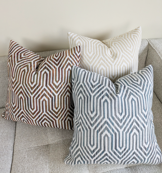 Straw Pyramid Woven Throw Pillow