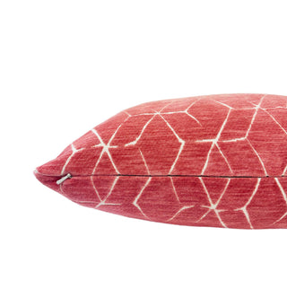 Guava Opal Velvet Throw Pillow