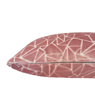 Soft Pink Peak Velvet Throw Pillow
