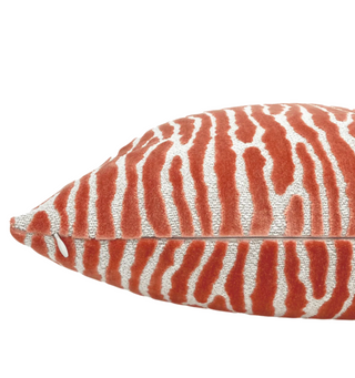 Melon Velvet Throw Pillow