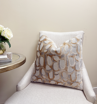 Sandstone Grotto Velvet Throw Pillow