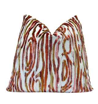 Spice Flow Velvet Throw Pillow
