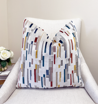 Terra Skyline Velvet Throw Pillow