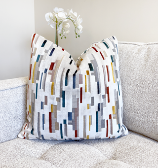 Terra Skyline Velvet Throw Pillow