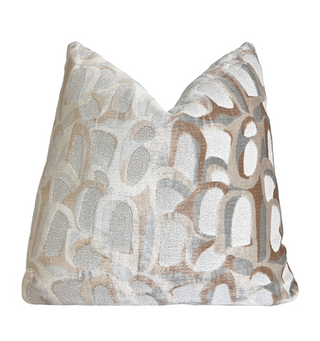 Sandstone Grotto Velvet Throw Pillow