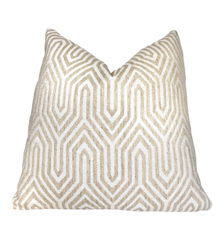 Straw Pyramid Woven Throw Pillow