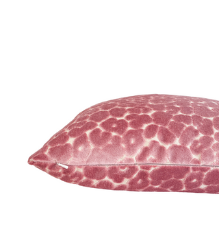 Soft Pink Leopard Velvet Throw Pillow