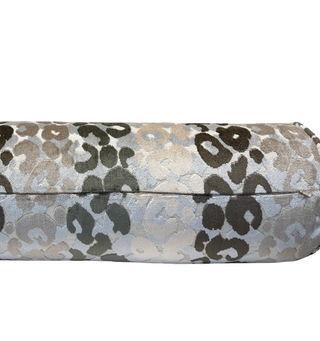 Leopard Stripe Velvet Bolster Pillow