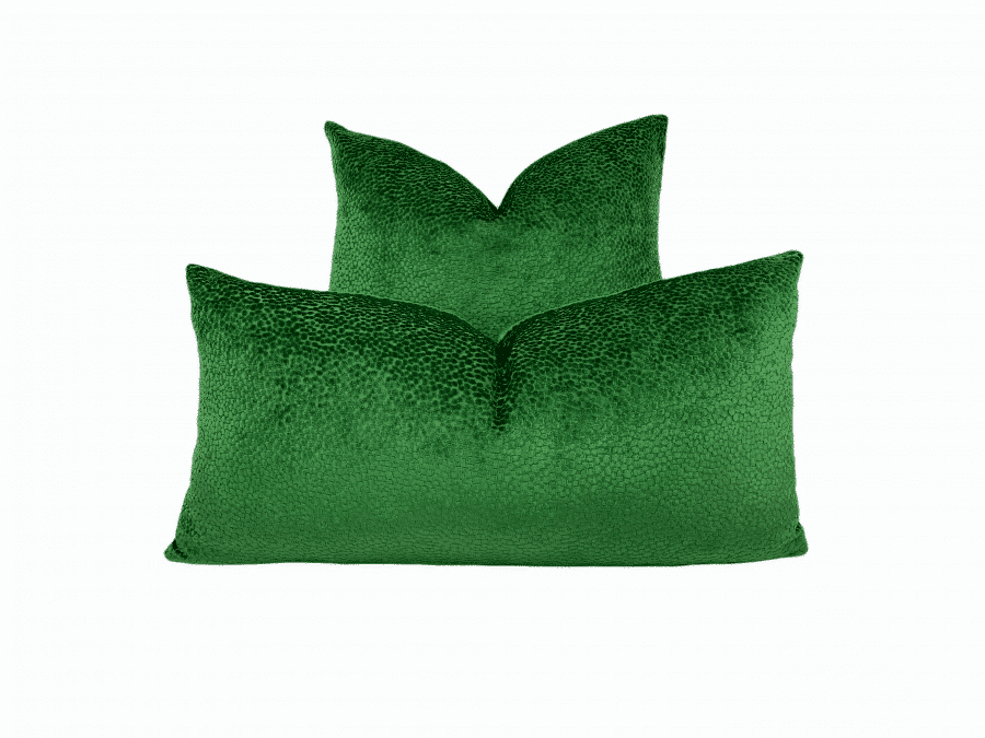 Hunter Green Velvet Throw Pillow Cover