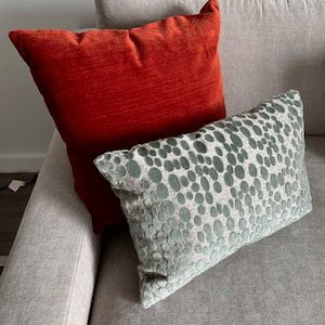 Seaglass Velvet Designer Throw Pillow Cover photo review