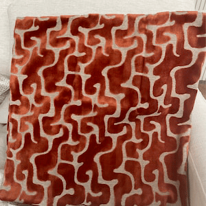 Orange Maze Velvet Decorative Throw Pillow Cover photo review