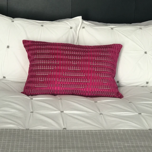 Fuchsia Berry Velvet Decorative Throw Pillow Cover photo review