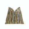Gold Navy Alternative Stripe Velvet Throw